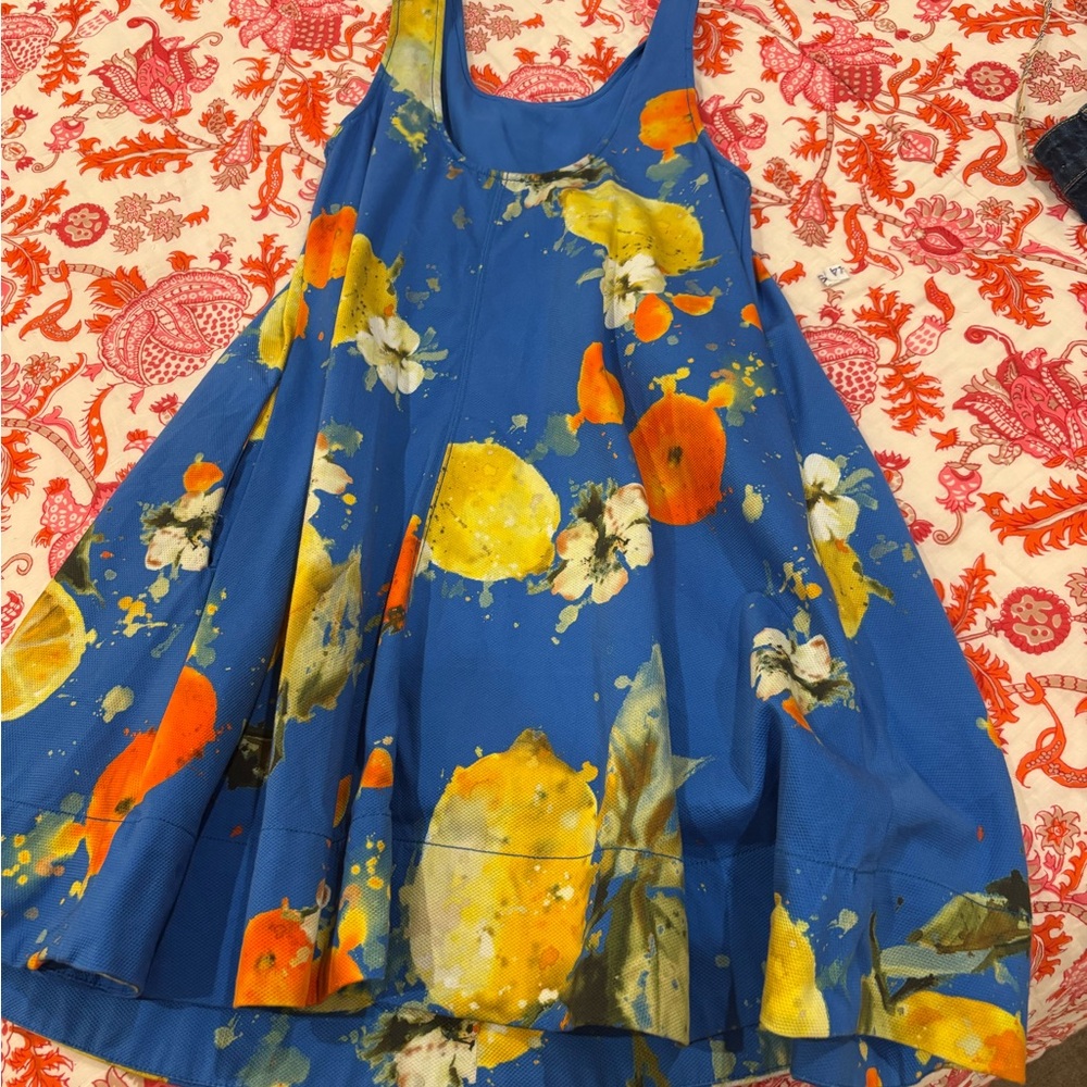 Maeve Blue Floral Mini Dress